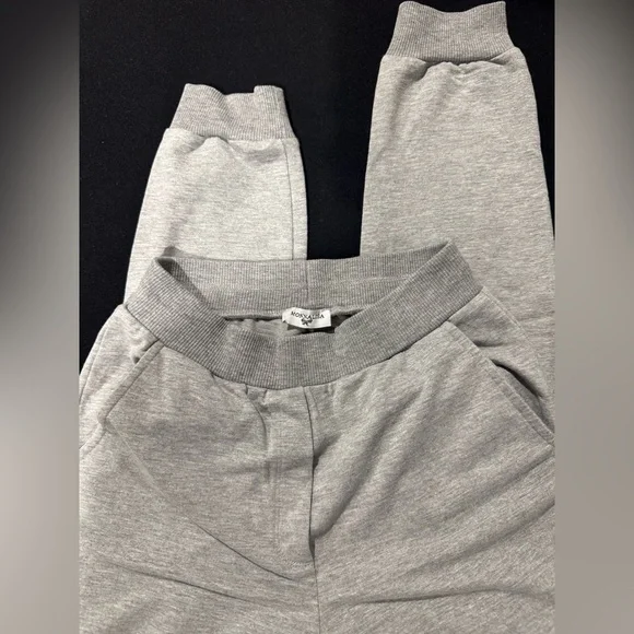 MonnaLisa Light Gray Kids Joggers - Picture 4 of 4